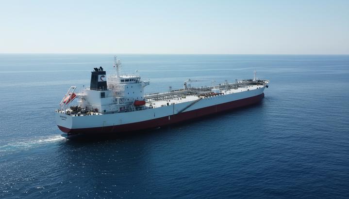 Scorpio Tankers продает танкер LR2 за 57,5 млн долларов, обновляя флот Крупный современный танкер-продуктовоз типа LR2 идет по спокойному морю в ясный день, на палубе видна система очистки выхлопов.