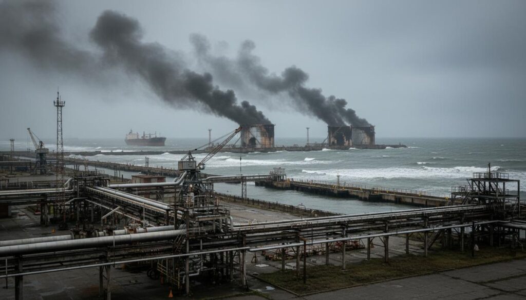 Нападения на балтийские терминалы: экспорт нефти через Усть-Лугу приостановлен