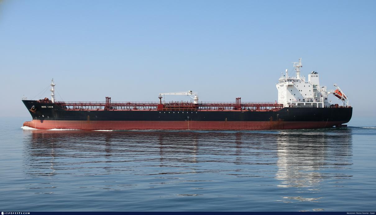 EuroHoldings приобретает второй танкер-продуктовоз у Latsco Shipping Промышленный танкер-продуктовоз идет по спокойному синему морю в солнечный день