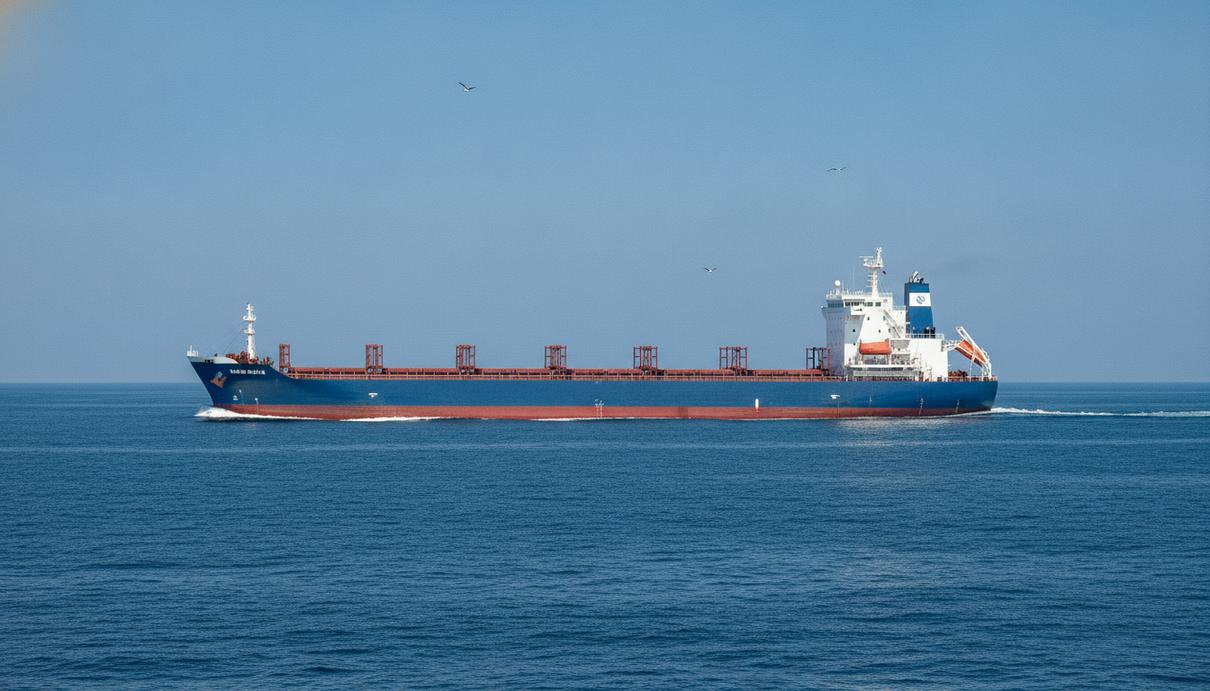 Индийская Great Eastern потратила свыше $200 млн на подержанный флот Крупнотоннажный балкер-касармакс идёт по открытому морю в ясную погоду, вид сбоку.